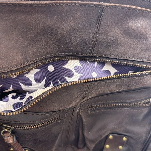 Nino Bossi Brown Leather Shoulder Bag BRN6231B - Picture 11 of 15